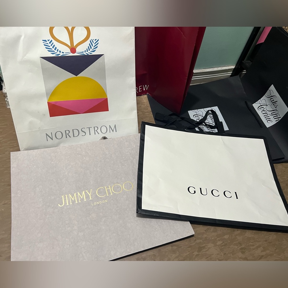 x8 Shopping Bag Lot Luxury Stores - Picture 3 of 4